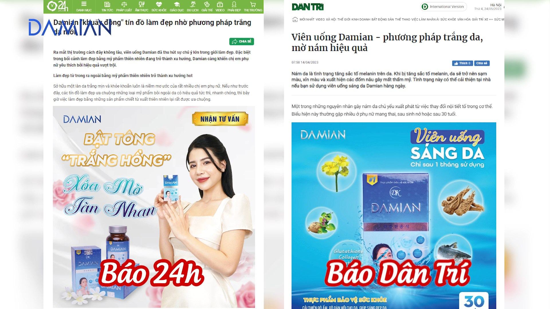 Viên Uống Trắng Da DaMiAn  được các chuyên gia hàng đầu trong lĩnh vực Thẩm Mỹ nghiên cứu và phát triển