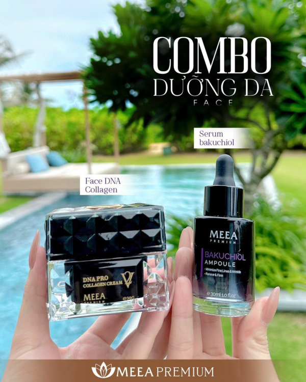 Combo Dưỡng Da Face Cá Hồi DNA Pro V2 Lớn + Serum Bakuchiol Ampoule V2 Meea Orgin