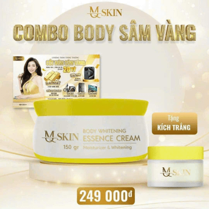Kem Body Sâm Vàng MQ Skin Essence Cream (Tặng Kích Trắng)