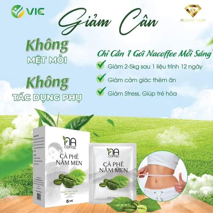 Cà Phê Nấm Men Làm Gầy Na Coffee VIC Organic