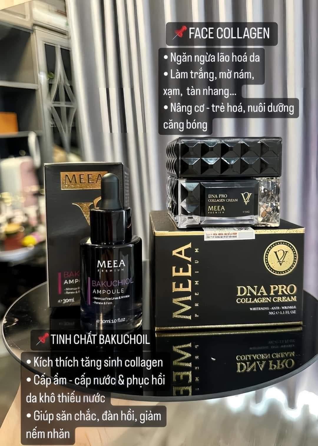 Combo Dưỡng Da Face Cá Hồi DNA Pro V2 Lớn + Serum Bakuchiol Ampoule V2 Lớn Meea Orgin