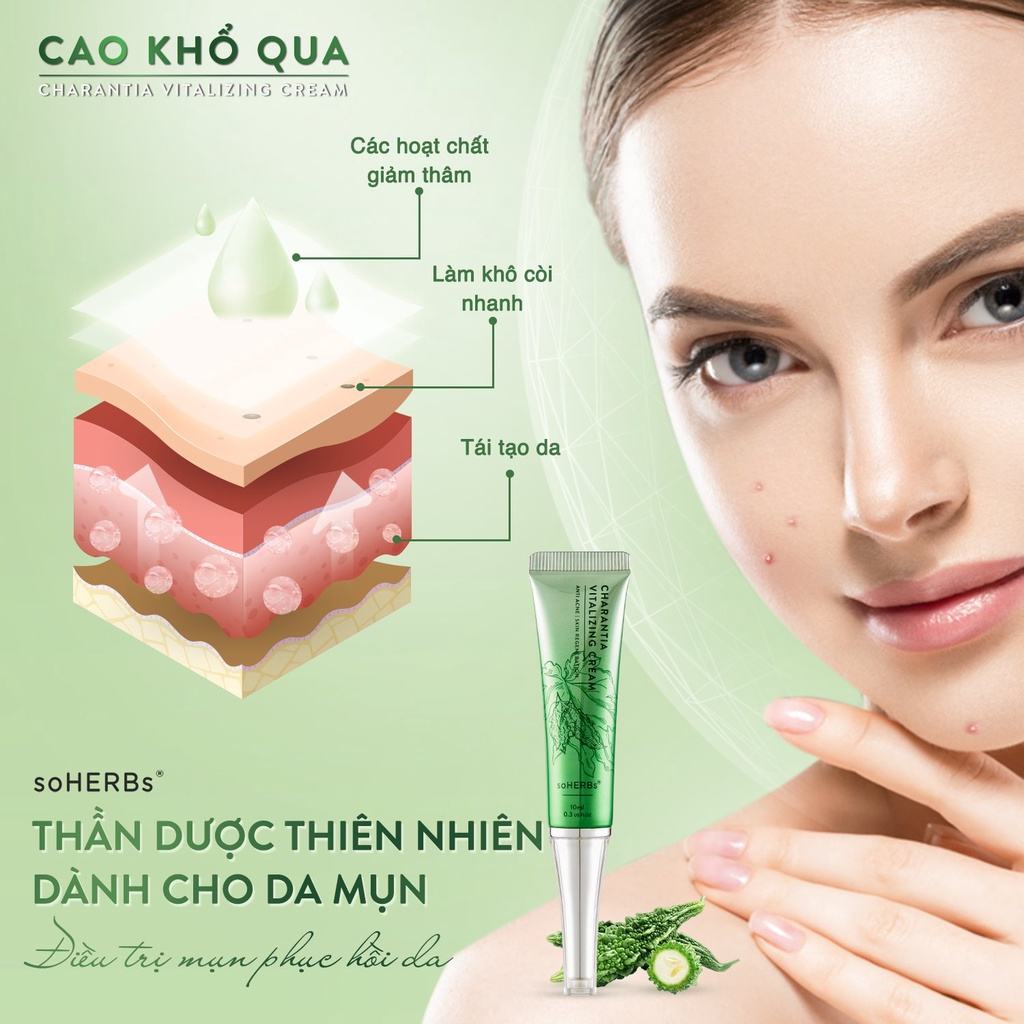 Cao Khổ Qua Giảm Mụn Soherbs Charantia Vitalizing Cream