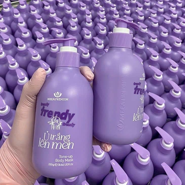 Ủ trắng body ủ trắng lên men Trendy Meea Premium dưỡng ẩm thu nhỏ lỗ chân lông làm trắng da