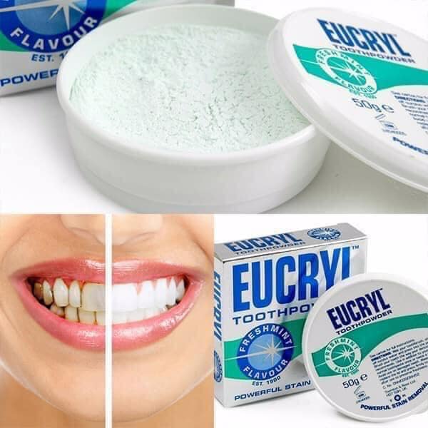 Bột trắng răng Eucryl thay đổi các loại thì đây vẫn là lựa chọn hoàn hảo nhất