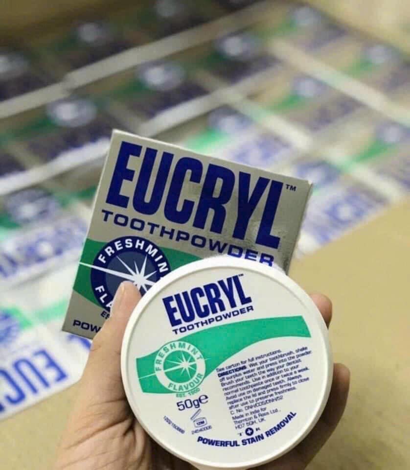 Bột trắng răng Eucryl thay đổi các loại thì đây vẫn là lựa chọn hoàn hảo nhất