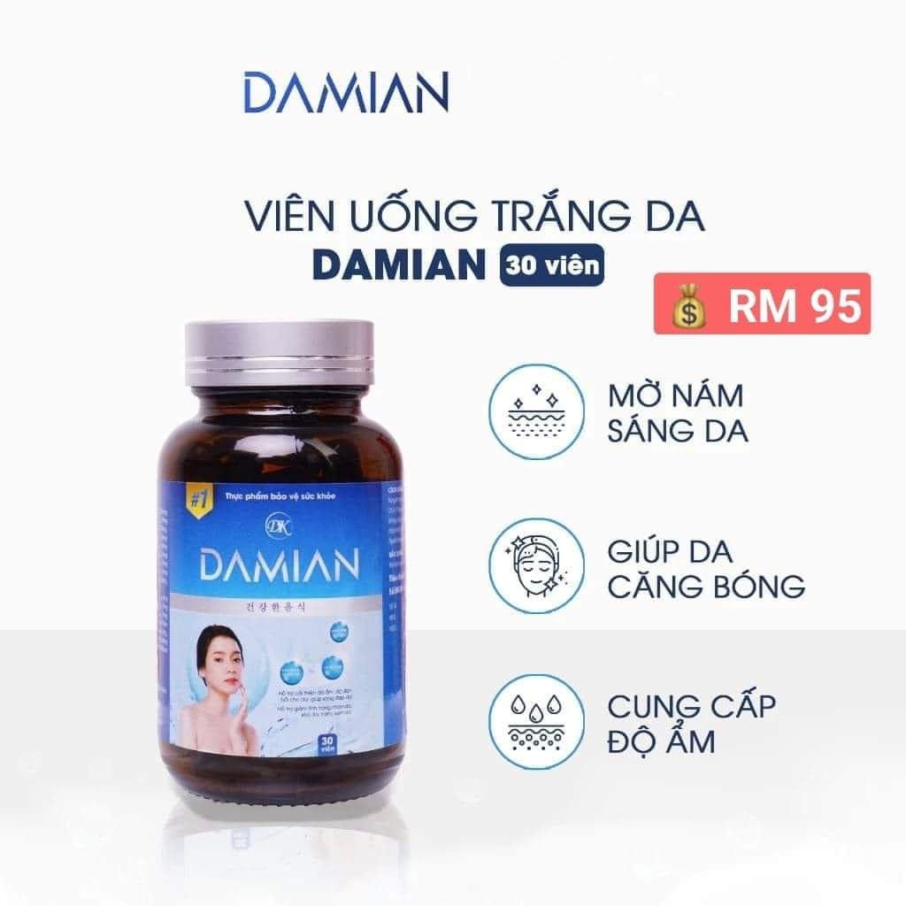 Viên uống trắng da Damian Phương pháp trắng da, mờ nám hiệu quả