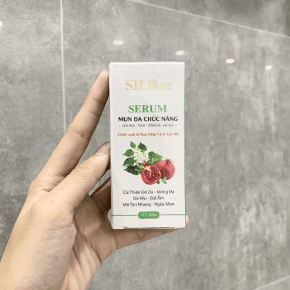 Serum Diếp Cá Lựu Đỏ SH.One Đa Chức Năng giúp phục hồi tái tạo da Ngừa Mụn Thâm