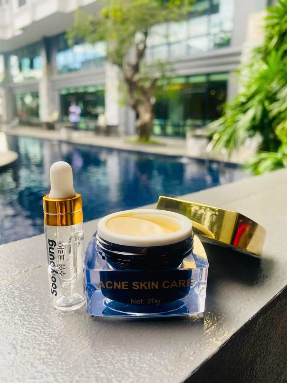 Combo Kem Và Serum giảm Mụn Soo Young