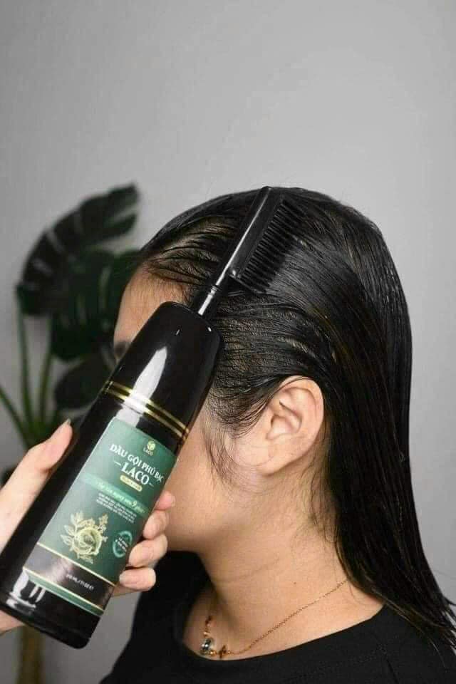 Dầu Gội Phủ Bạc Laco Làm tóc đen tự nhiên bóng đẹp và khỏe tóc