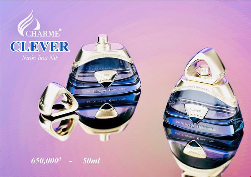 Nước Hoa Nữ Good Charme Clever 50ml Những cô nàng nào yêu màu xanh biển thì không thể bỏ qua Clever này