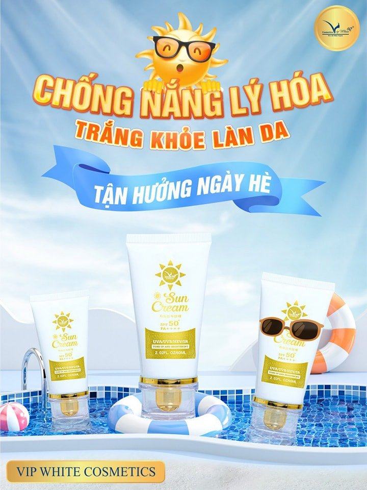 Cả nhà ơi mùa Xuân đến nắng rất gắt và nóng Và nhà em có sản phẩm Vip White