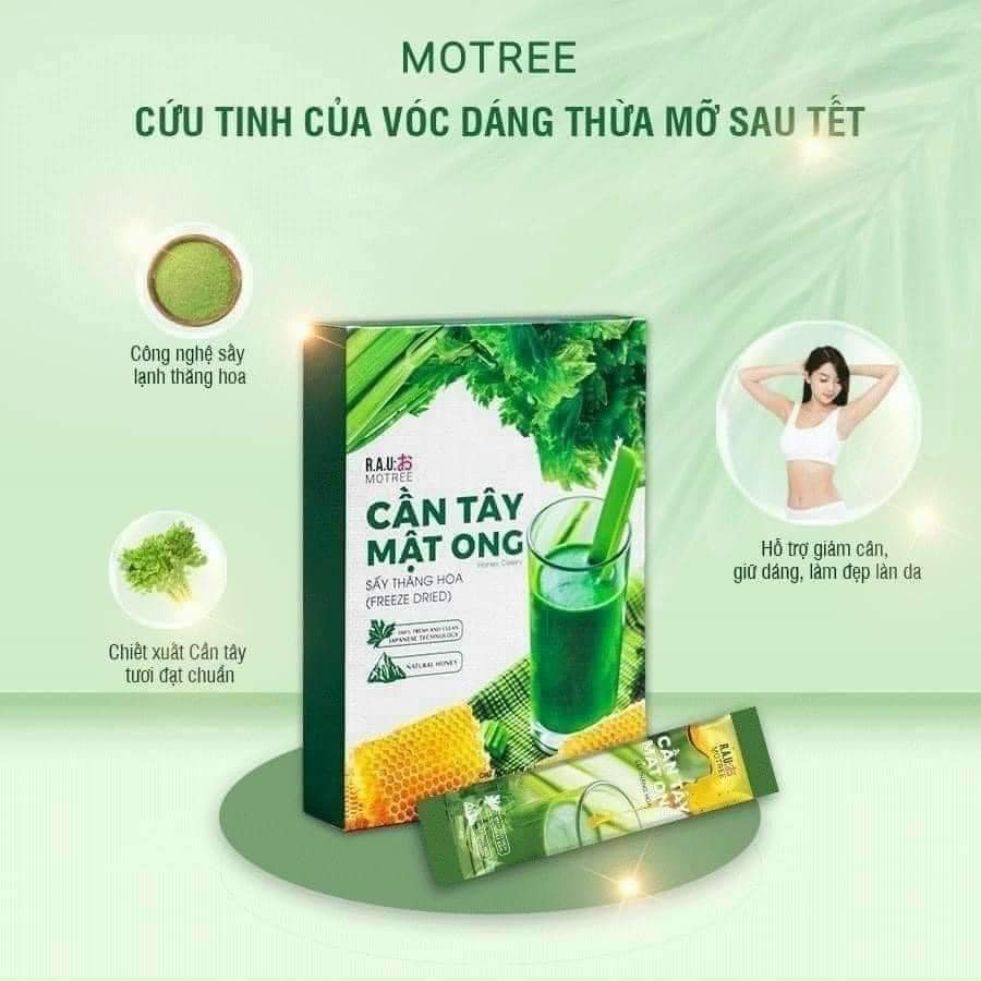 Cần tây mật ong Motree giữ trọ dưỡng chất của một ly nước Detox dinh dưỡng