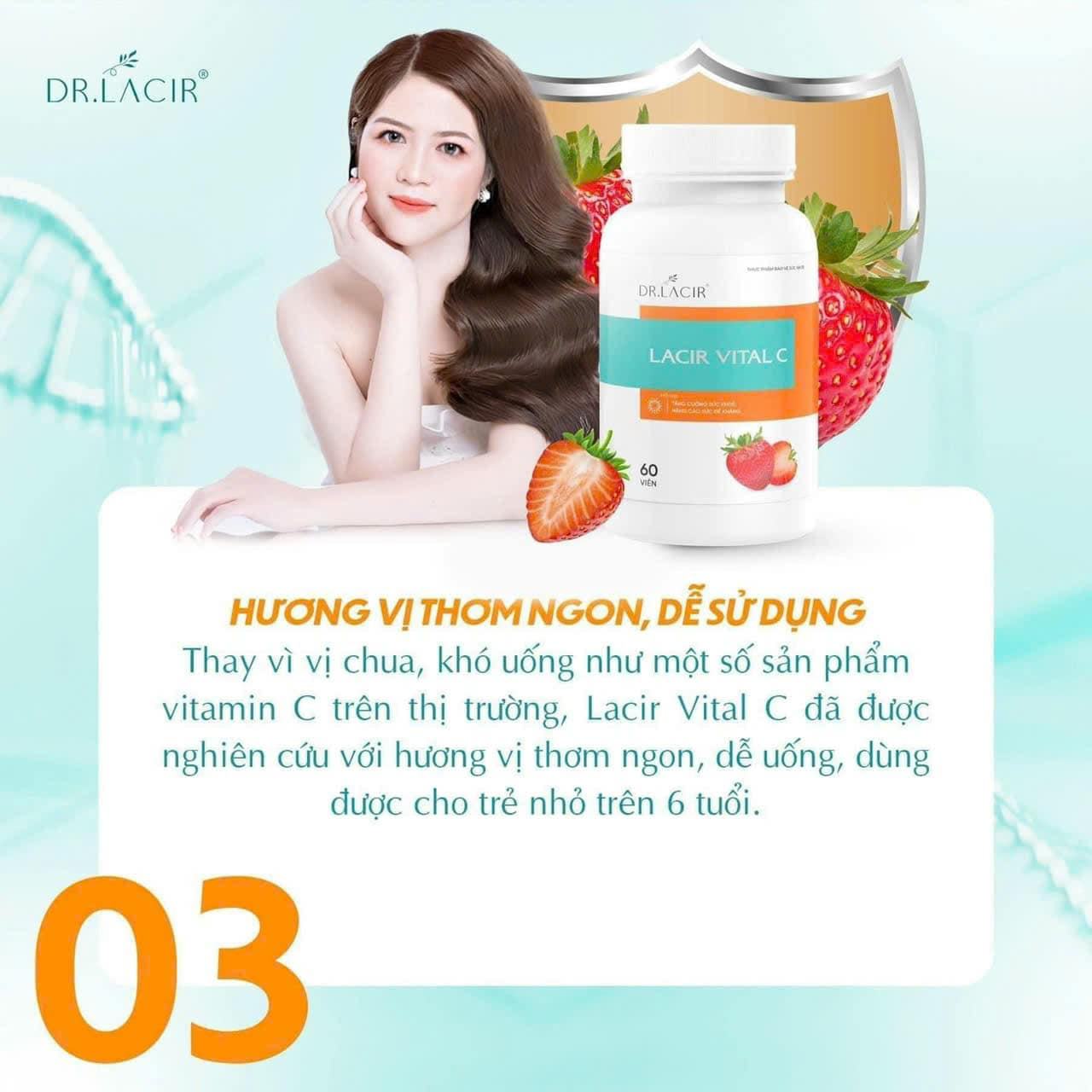 Viên Uống Vitamin Lacir Viral C Dr Lacir 60 viên