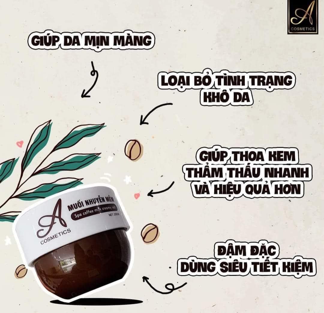 Tẩy tế bào chết Body muối nhuyễn mềm coffee A