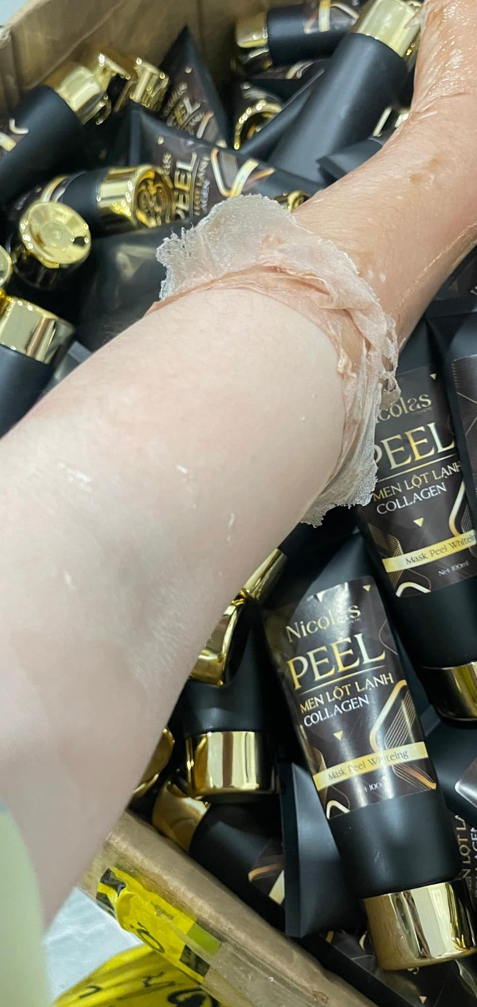 Da trắng mặc gì cũng đẹp với Men lột lạnh collagen Nicolas