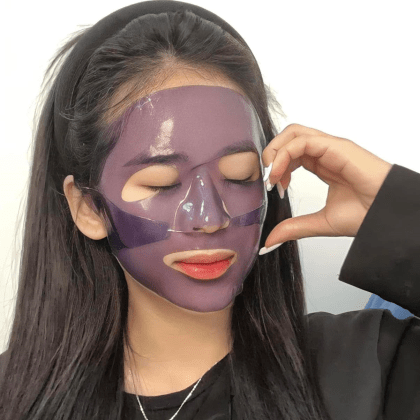 Mặt Nạ Thạch Collagen Meea Organic Màu Tím Bakuchiol Retinol Mask Hộp 5 Miếng