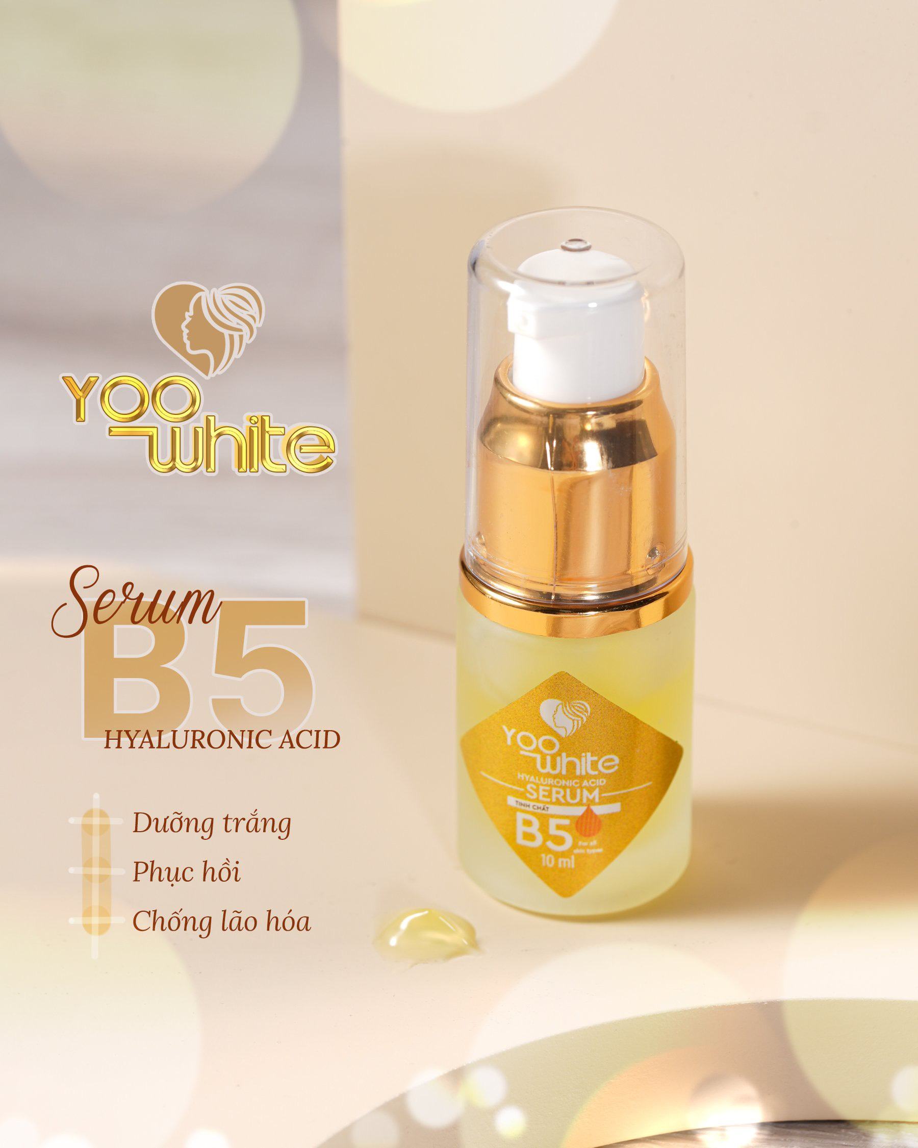 Serum tinh chất B5 yoo White Bí quyết dưỡng da căng bóng cho các nàng đây