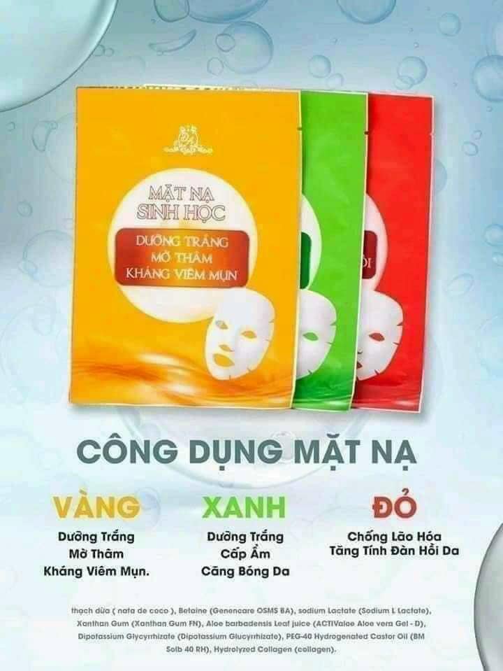 Mặt nạ sinh học Collagen X3 Mỹ phẩm Đông Anh