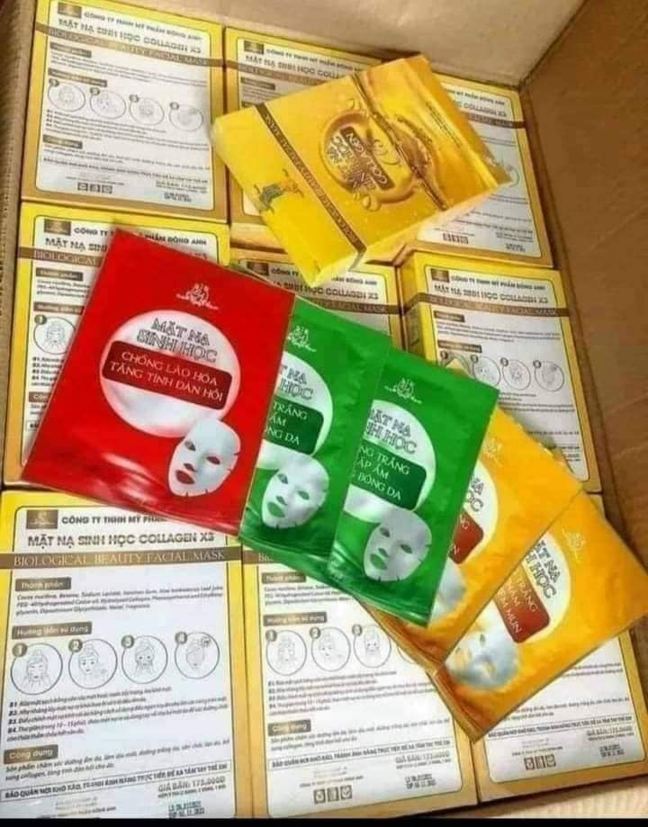 Mặt nạ sinh học Collagen X3 Mỹ phẩm Đông Anh