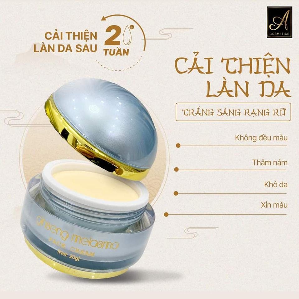 Vua trị nám không sâm lấm Sử dụng 1 hộp mờ nám rõ rệt từ 20-80%