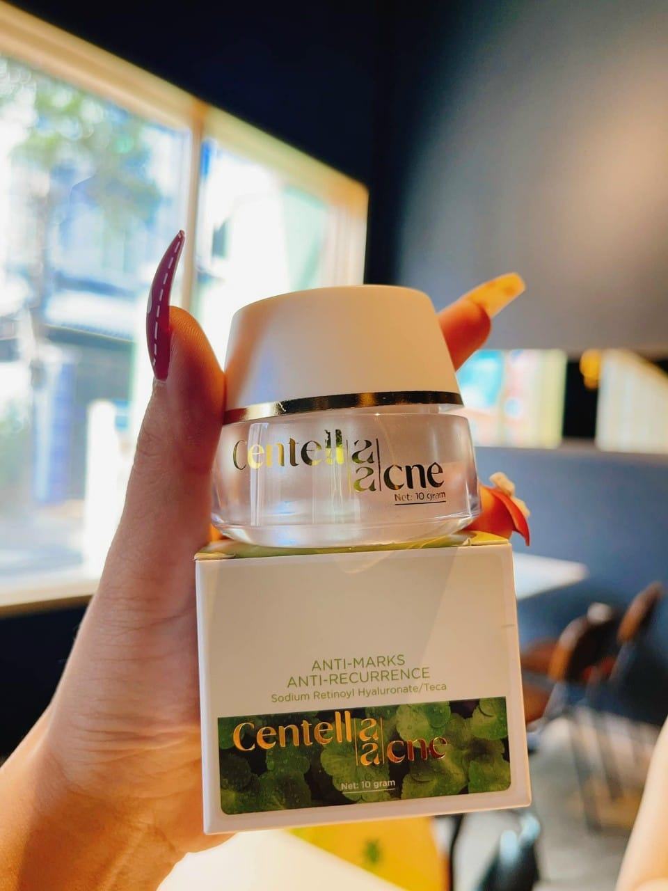 Combo Giảm Mụn Kem Face Rau Má Centella Ance Jiuhe và Serum Acne Extra Jiuhe Thanh Tô Cosmetics
