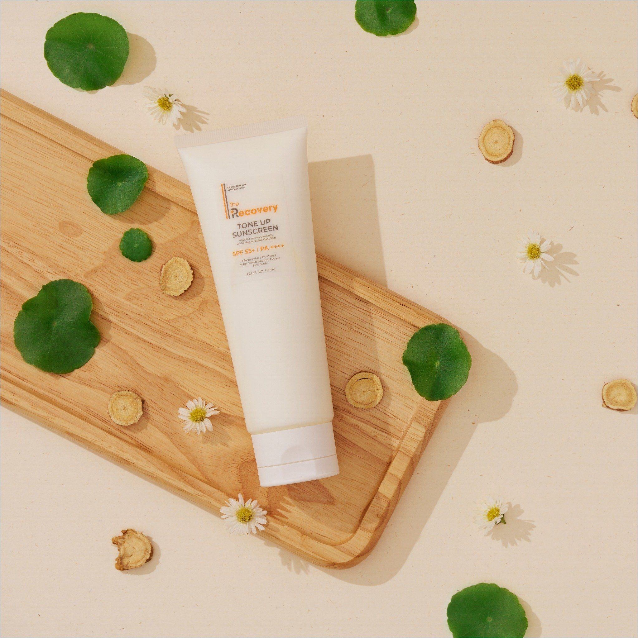 Chào mừng bạn đến với The Recovery Tone Up Sunscreen SPF 55  một sản phẩm chủ thương hiệu mỹ phẩm The Recovery, nguyên liệu nhập khẩu 100% từ Châu Âu