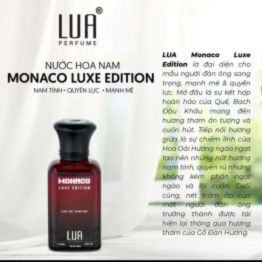 Nước hoa Lua Monaco Luxe Edition 50ml là đại diện cho mẫu người đàn ông sang trọng, mạnh mẽ và quyền lực