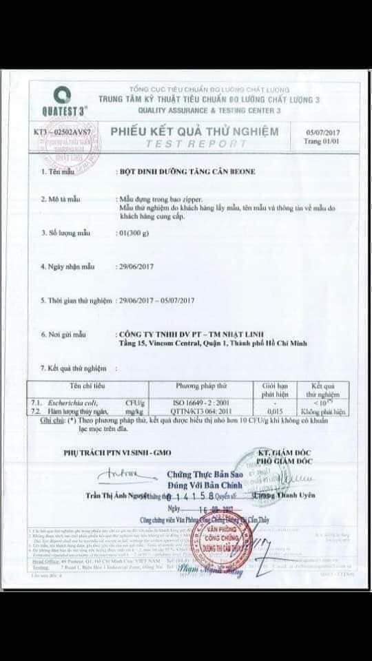 Beone - ngũ cốc dinh dưỡng số 1 Việt Nam