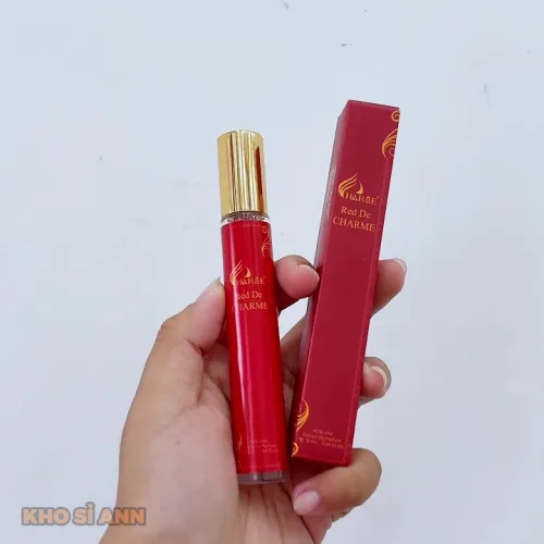 Nước Hoa Nam Charme Red De Charme Chai Tròn 10ml - Hương Thơm Sang Trọng Lịch Lãm