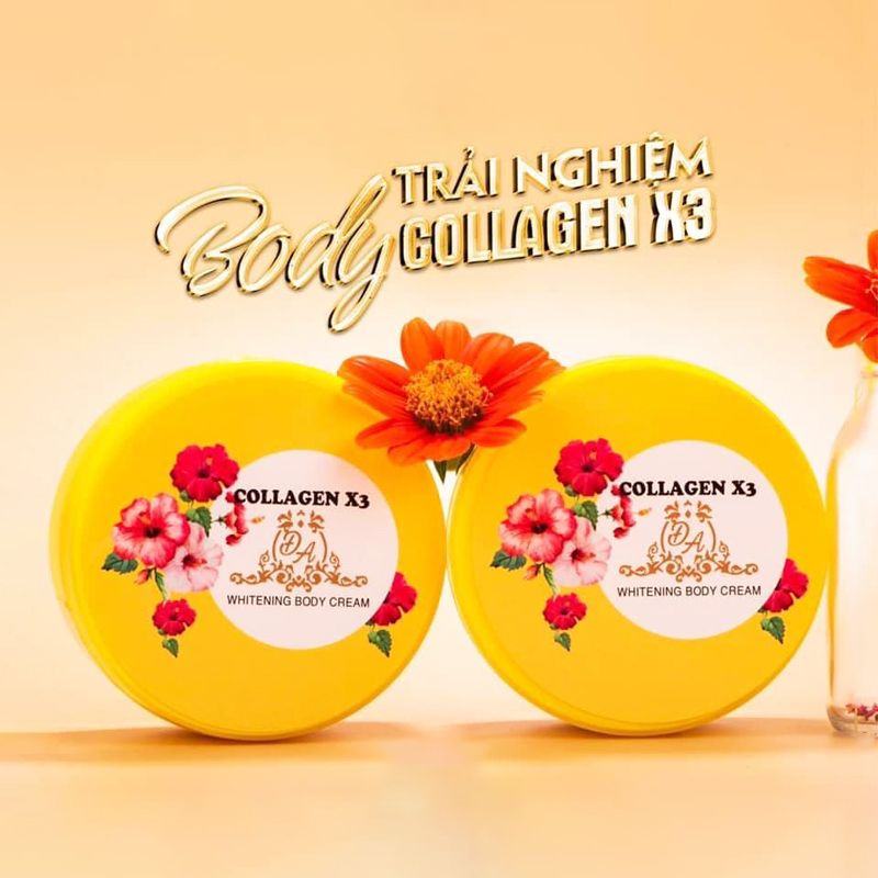 Kem body Collagen X3 siêu kích trắng da Mỹ Phẩm Đông Anh