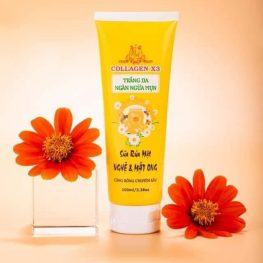 Sữa rửa mặt tinh chất nghệ mật ong Collagen X3 Mỹ Phẩm Đông Anh