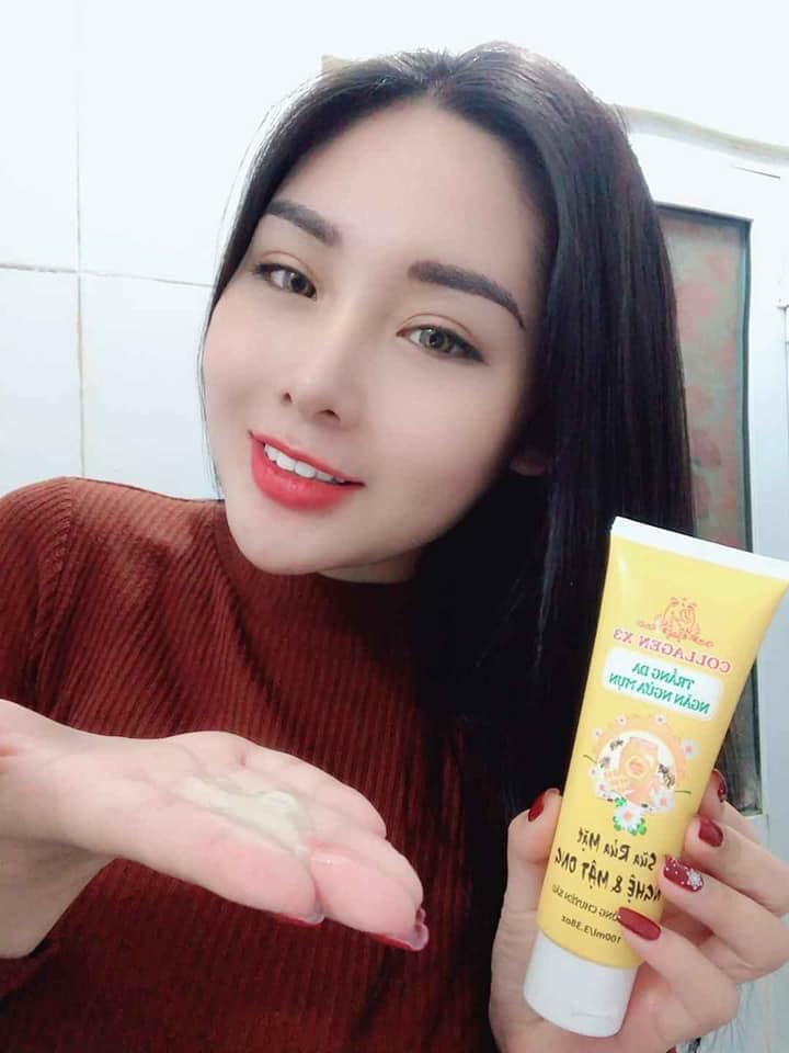 Sữa rửa mặt tinh chất nghệ mật ong Collagen X3
