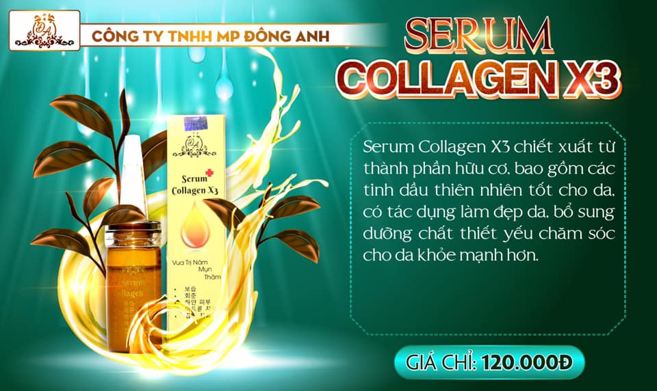 Serum Collagen X3 căng bóng da