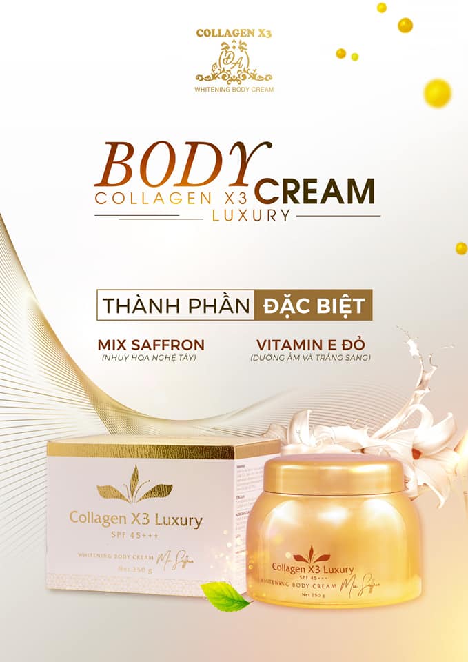Kem body Collagen X3 Luxury