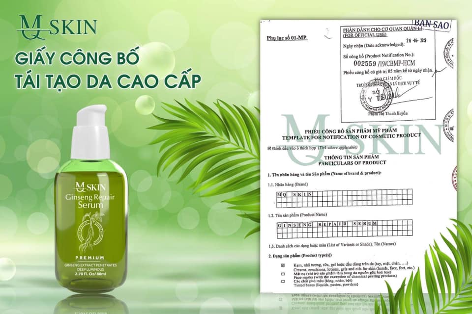 Serum Tái Tạo Da Không Sưng MQ Skin Phiên Bản Cao Cấp 18 Serum Tái Tạo Da Không Sưng MQ Skin Phiên Bản Cao Cấp
