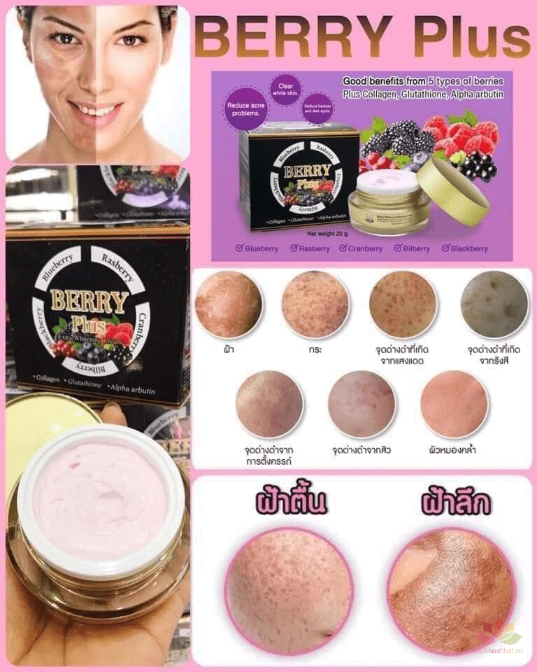 Kem face trị nám Berry Plus Extra