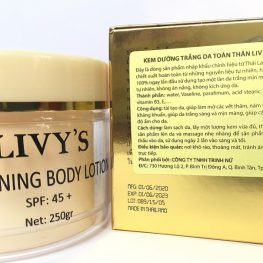 Kem body Livy's hộp vàng hàng Thái Lan chính hãng