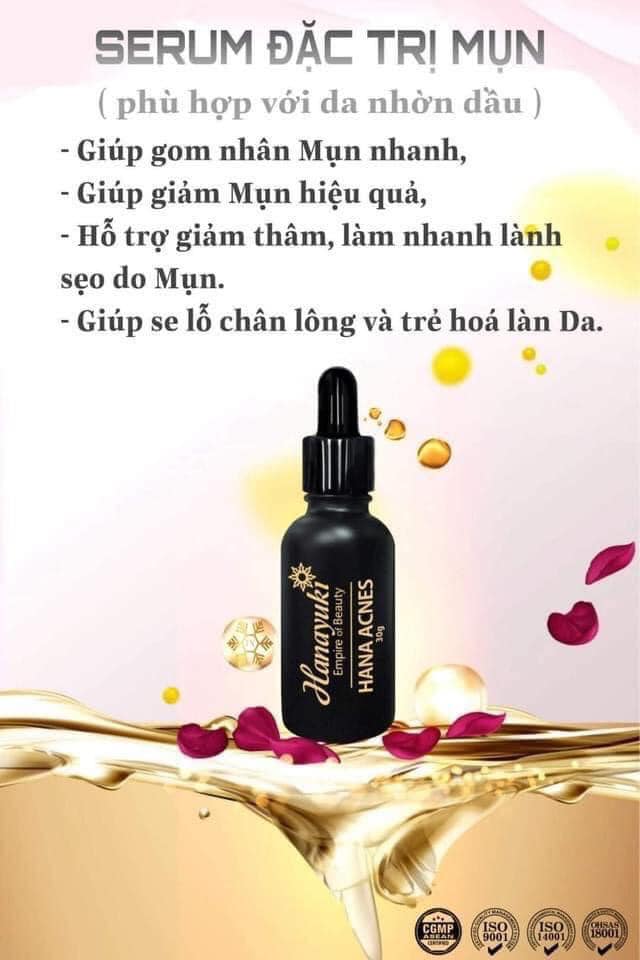 Serum trị mụn Hanayuki Acnes