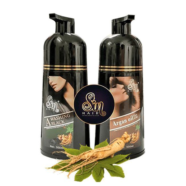 Dầu gội Sin Hair phủ tóc bạc (màu đen)