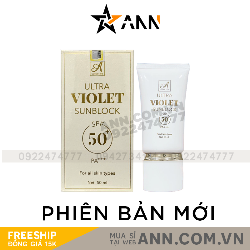 Kem Chống Nắng A Cosmetics Ultra Violet Sunblock Mỹ Phẩm Phương Anh 1 Kem Chống Nắng A Cosmetics Ultra Violet Sunblock Mỹ Phẩm Phương Anh