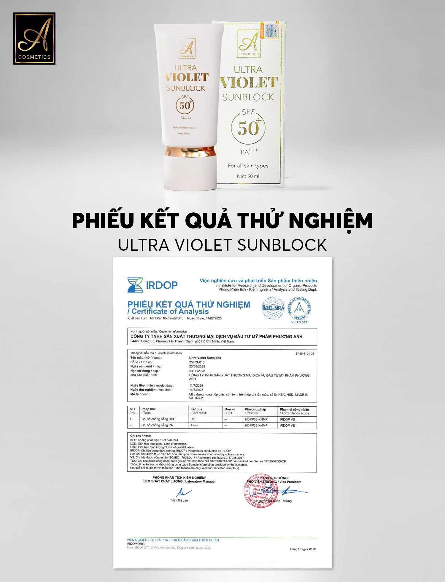 Kem Chống Nắng A Cosmetics Ultra Violet Sunblock Mỹ Phẩm Phương Anh 12 Kem Chống Nắng A Cosmetics Ultra Violet Sunblock Mỹ Phẩm Phương Anh