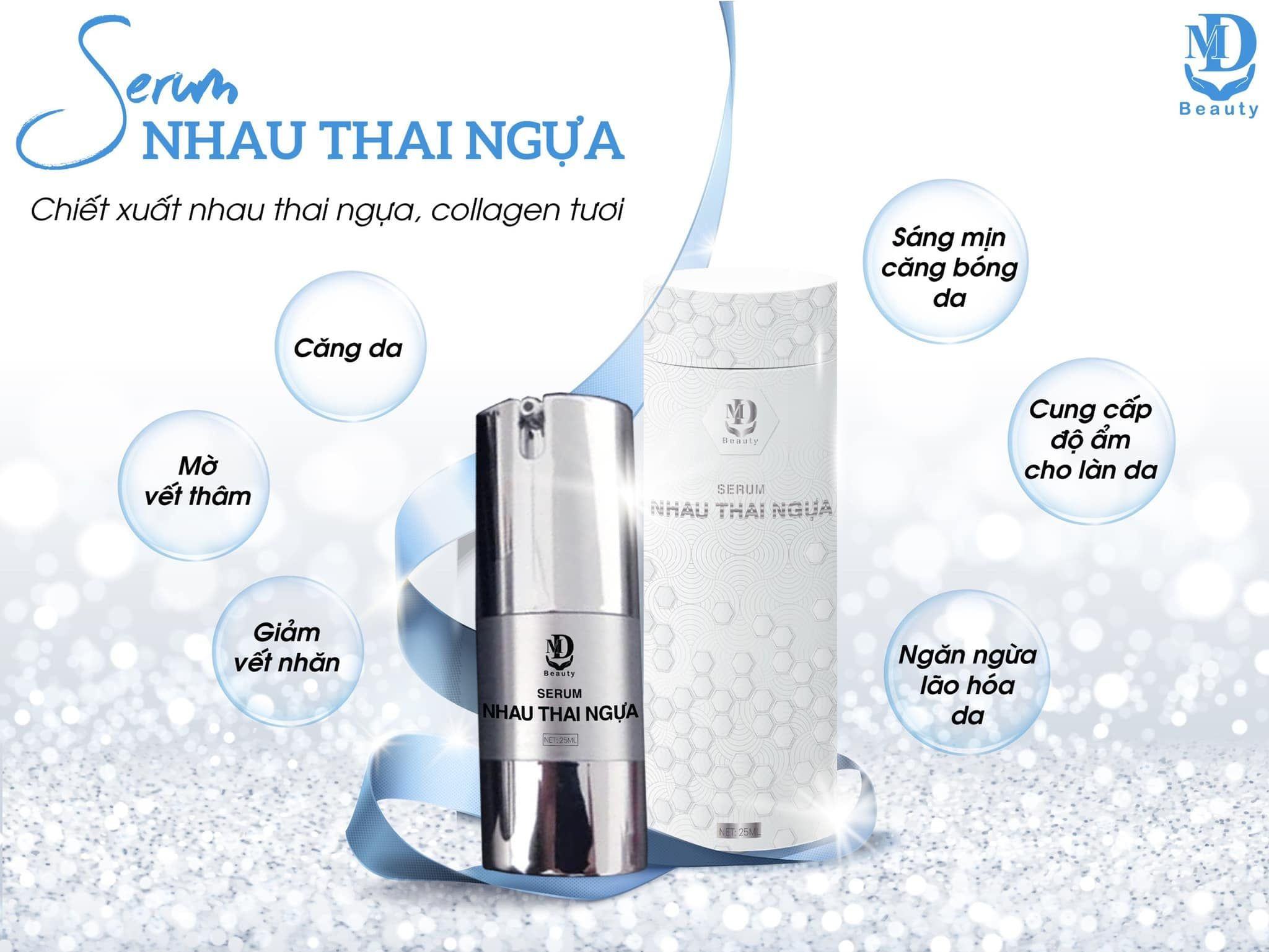 serum nhau thai ngựa ngăn ngừa mụn nám MD BEAUTY 8 serum nhau thai ngựa ngăn ngừa mụn nám MD BEAUTY