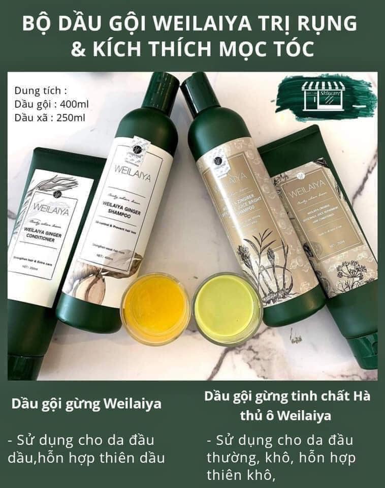 15100-175052932-310982983707048-2849652573658627527-n-5.jpg Combo bộ dầu gội xả Weilaiya mọc tóc chiết xuất gừng xả - 6971025880370