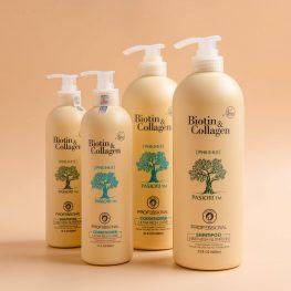 Cặp dầu gội xả Biotin Collagen trắng 1000ml Chính Hãng