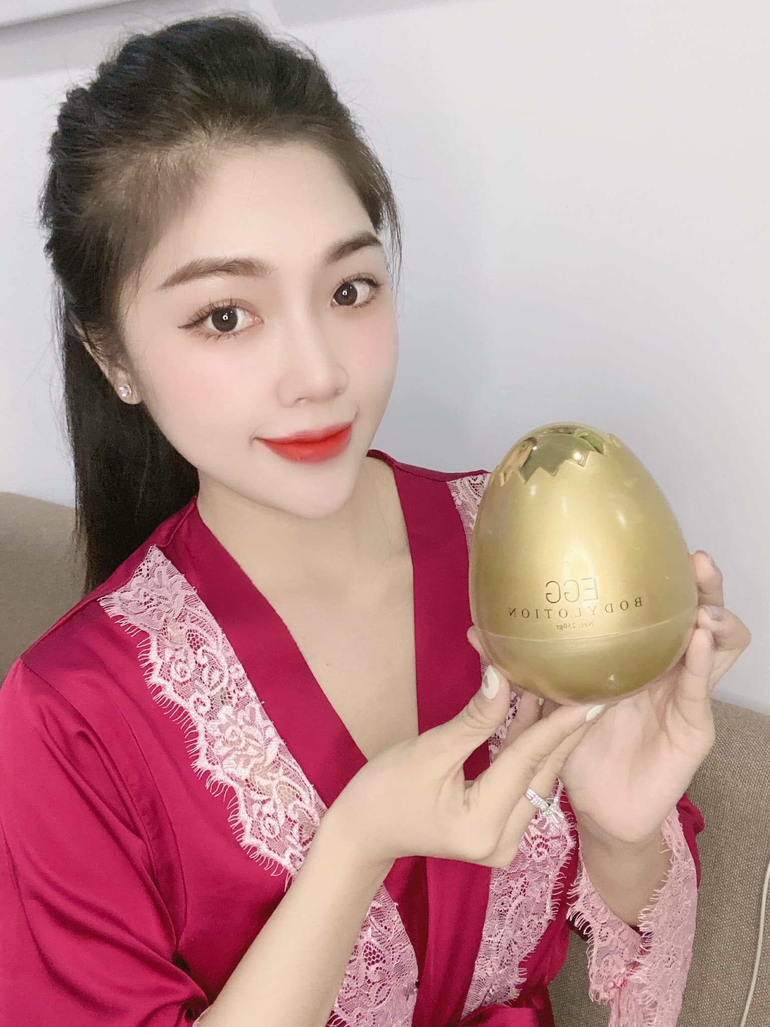 Body QUEENIE SKIN trứng vàng tài lộc