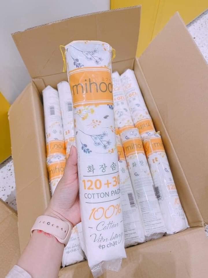 15306-192061769-2985972361622440-6658944374541972857-n-3.jpg Bông Tẩy Trang Mihoo 150 Miếng - 8936112021119