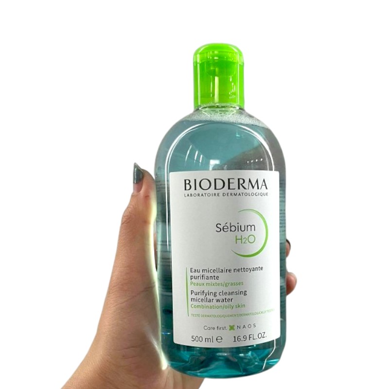 Sỉ nước Tẩy Trang Bioderma Màu Xanh Sébium H2O 500ml Dành Cho Da Dầu & Hỗn Hợp 9 Sỉ nước Tẩy Trang Bioderma Màu Xanh Sébium H2O 500ml Dành Cho Da Dầu & Hỗn Hợp