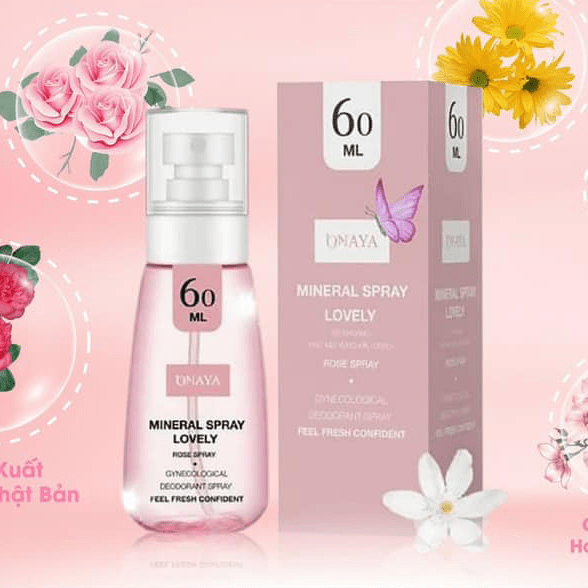 Xịt khoáng khử mùi vùng kính Minaral Spray Lovely ONAYA Chính hãng