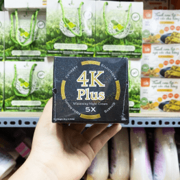 Kem dưỡng trắng da ban đêm 4K Plus 5x màu đen chính hãng - 8858955005357