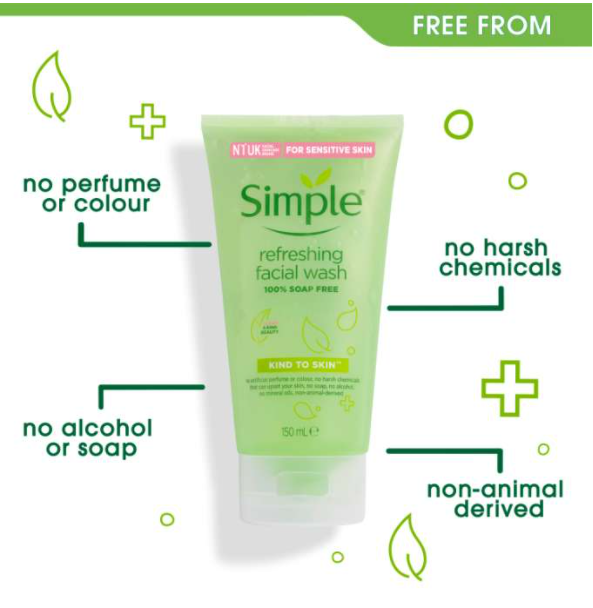 15461-simple-refreshing-150ml-1-423cad3ae8814091aaacc2be6ef61342-5.png Sữa Rửa Mặt Simple Kind To Skin Refreshing Facial Wash Ge 150ml - 5011451103863